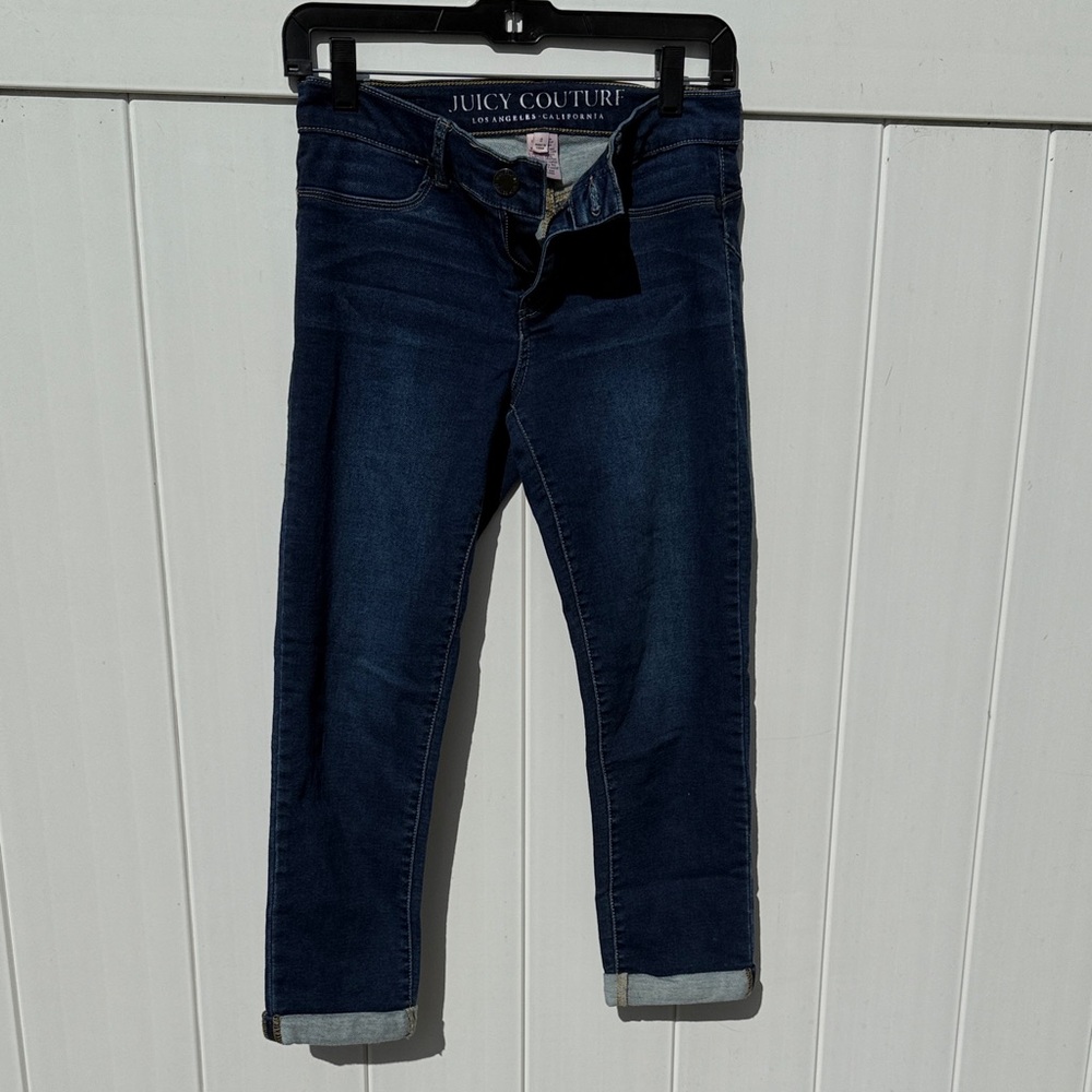 Juicy Couture Dark Blue Ankle Jean Capris size 2